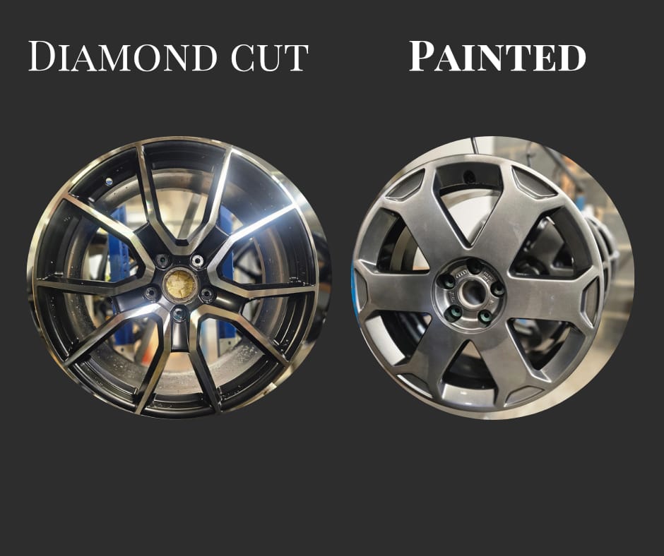 Diamond cut wheel vs Painted wheel